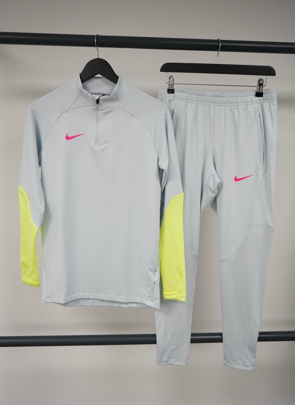 Nike Strike Tracksuit | Light Grey & Volt