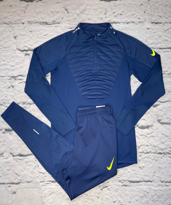 Nike Therma Winter Warrior Tracksuit | Navy Blue