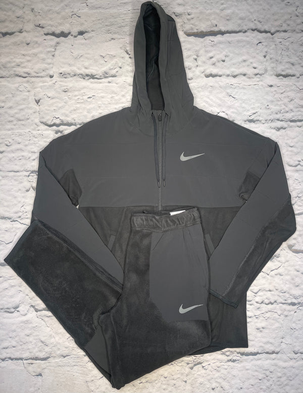 Nike Therma-Fit Tracksuit | Black & Iron Grey